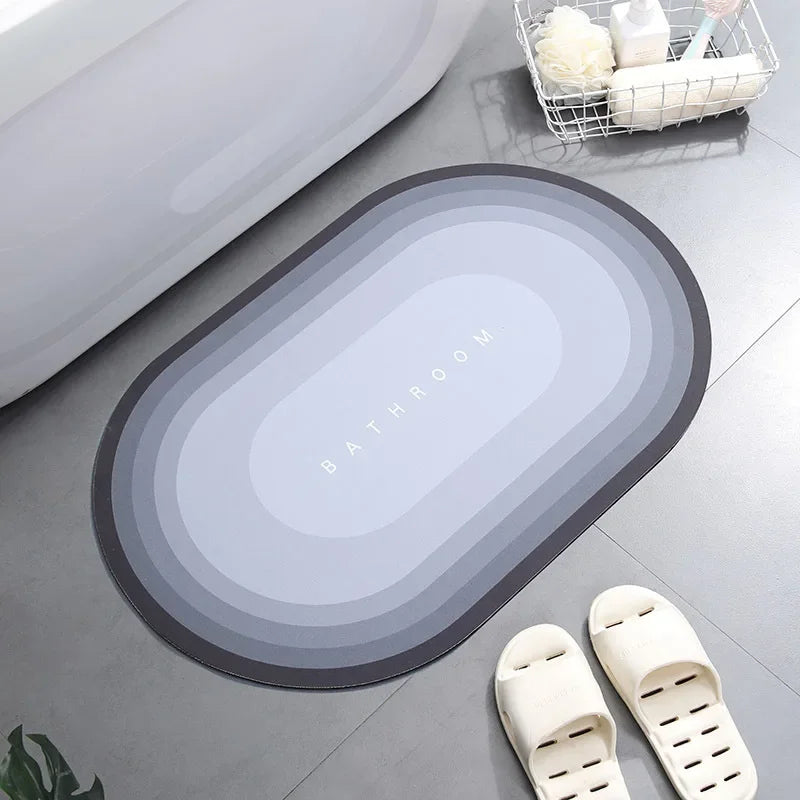 Bath Mat Super Absorbent Non Slip Bath Bathroom Rug Quick Drying Bath Shower Rug     Kitchen Entrance Door Mats Home Floor Mat
