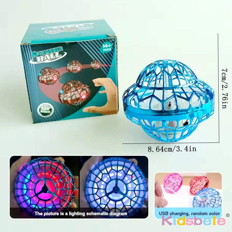 Kids Flying Ball Toy Magic Intelligent Sensor Floating Spinning UFO Shape Flying Ball Summer Indoor Outdoor Toy Birthday Gift