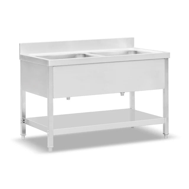 Modern freestanding outdoor sink Commercial kitchen Steel wash basin