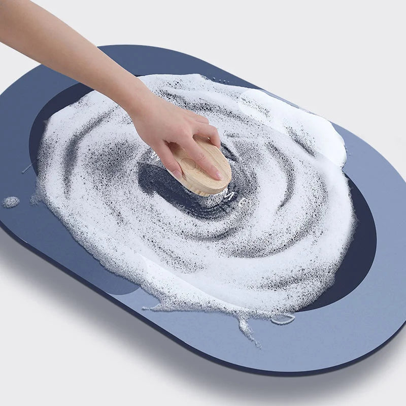 Absorbent Bathroom Bath Mat Anti-slip Shower Rug Diatom Ooze Bath Mats Kitchen Entrance Doormats Home Floormat Bathtub Carpet