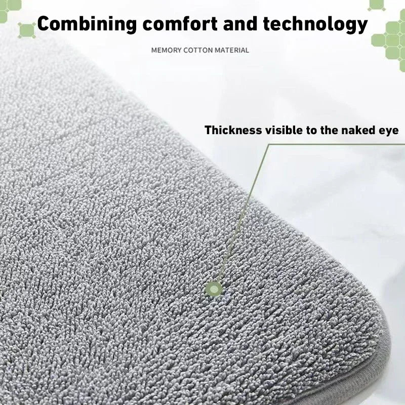 Bathroom Non-slip Water Absorbent Mat Soft Comfortable Shower Floor Rug Anti-slip Foot Pad For Household Toilet Bath Shower Room