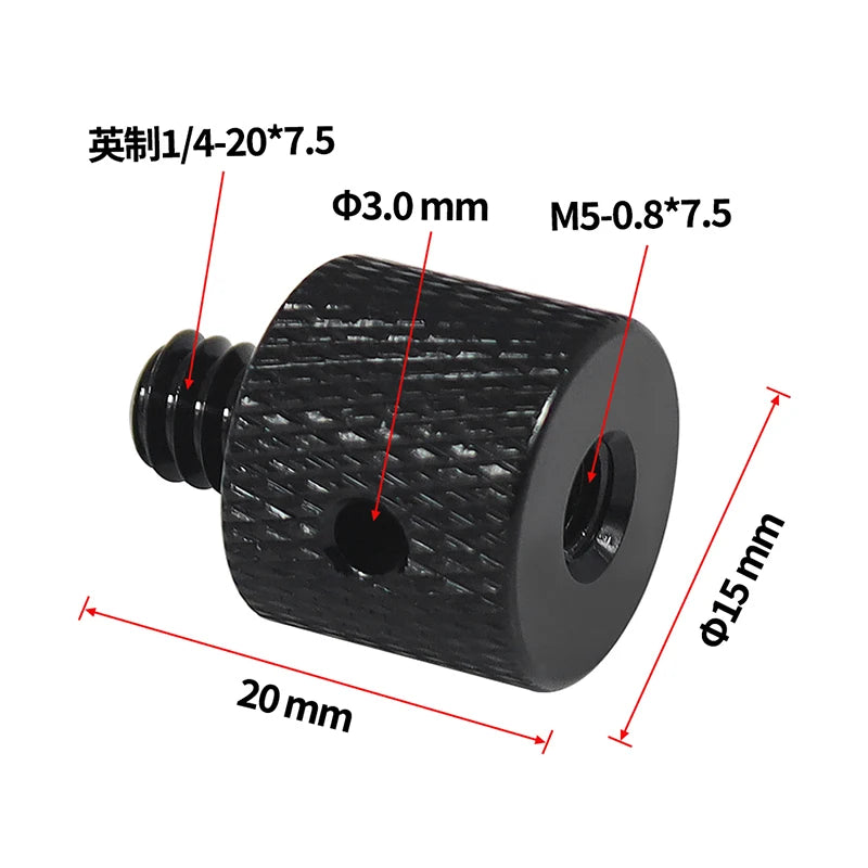 Conversion Screw 1/4 to 1/4 3/8" M4 M5 M6 M8 M10 Screw Projector Adapter DSLR Camera Tripod Ballhead Photography Fixing Mount