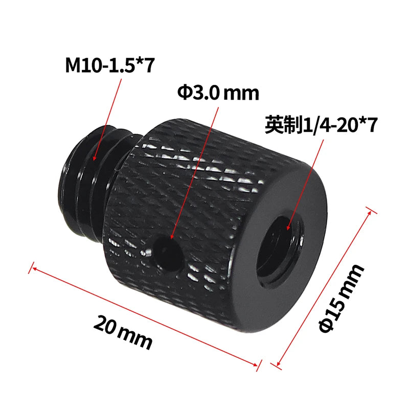 Conversion Screw 1/4 to 1/4 3/8" M4 M5 M6 M8 M10 Screw Projector Adapter DSLR Camera Tripod Ballhead Photography Fixing Mount