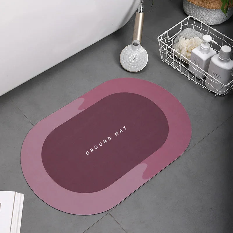 Bath Mat Super Absorbent Non Slip Bath Bathroom Rug Quick Drying Bath Shower Rug     Kitchen Entrance Door Mats Home Floor Mat