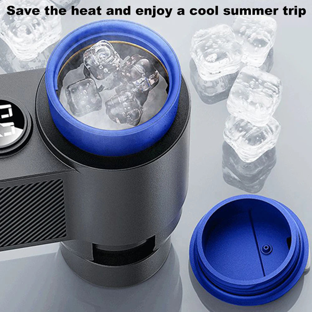 Smart 2 In 1 12V Car Cup Cooler Warmer with Temperature Display Mini Auto Refrigerator Drinks Cooling Heating Mug for Outdoor Tr WardBoyzPROShop