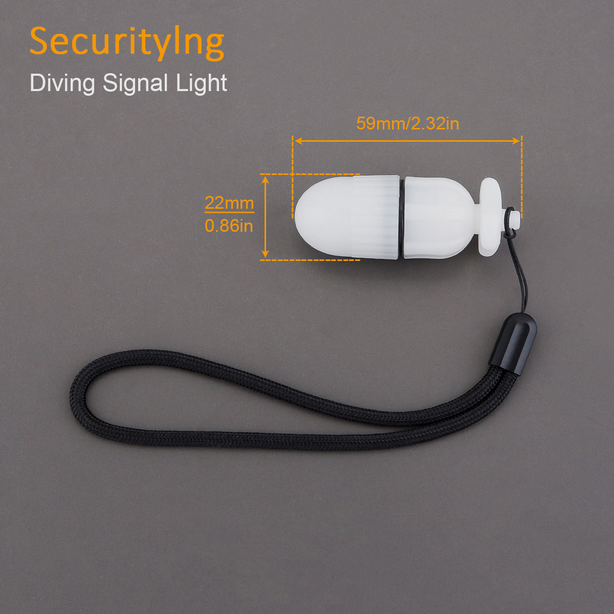 Diving Signal Light Underwater 150m Strobe Safety Light Scuba Safety Dive LED Marker for Dive/ Night Outdoor/ Camping