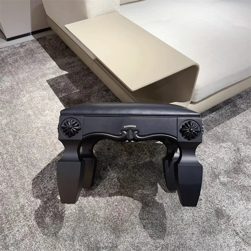 Wooden Footstool Fashion Footrest Quadrate Ottomans Multifunctional Universal Modern Design Small Creative Home Furnitures