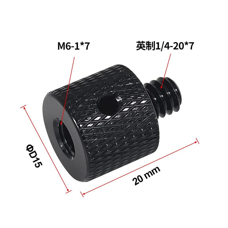 Conversion Screw 1/4 to 1/4 3/8" M4 M5 M6 M8 M10 Screw Projector Adapter DSLR Camera Tripod Ballhead Photography Fixing Mount