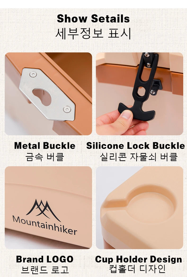 MOUNTAINHIKER 20.1" x12.2" x15" Incubator Outdoor 26L Camp Portable Large Fresh-Keeping Box Cold Hot Ice Bucket Refrigerator