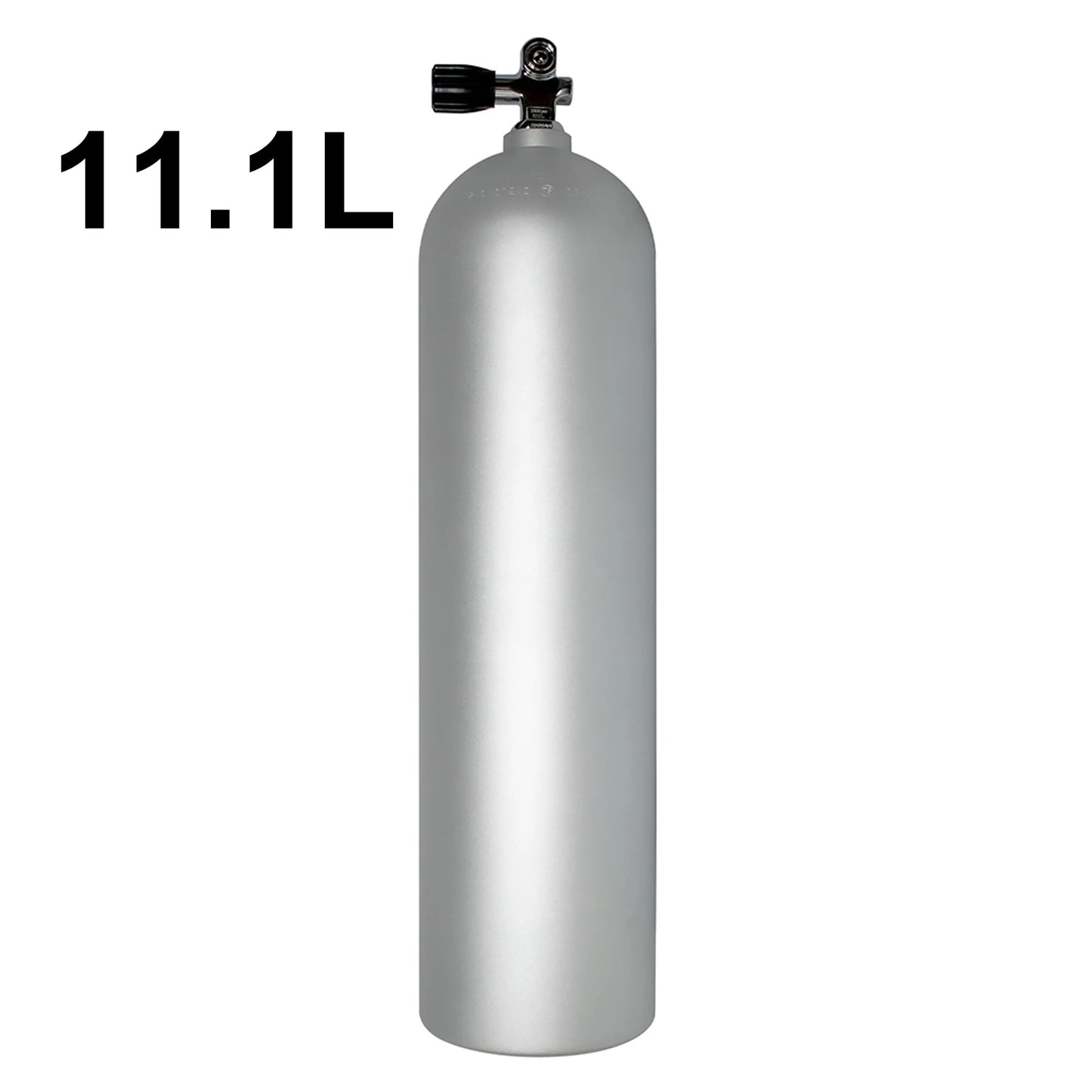 TUDIVING-11L Scuba Diving Aluminium Cylinder,Scuba Diving Tank with DIN+YOKE Interface Valve,Deep Diving High-Pressure Bottle