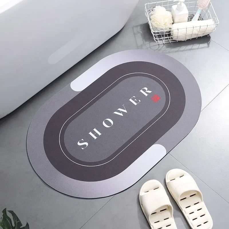 Bath Mat Super Absorbent Non Slip Bath Bathroom Rug Quick Drying Bath Shower Rug     Kitchen Entrance Door Mats Home Floor Mat