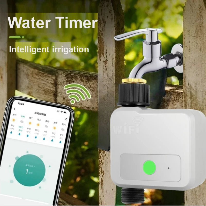 WIFI Smart Tuya Garden Watering Timer Automatic Sprinkle Water Timer Valve Irrigation Watering System BSP Thread USB Connect