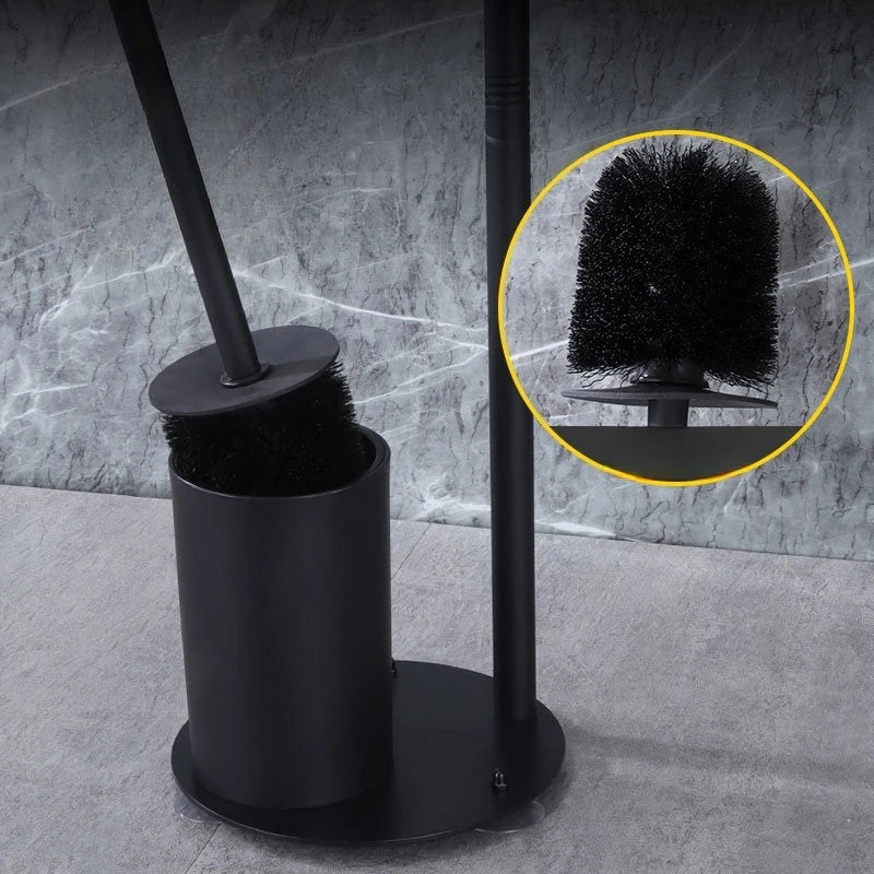 Freestanding Toilet Paper Holder – Multi-Functional Floor Standing Tissue Rack with Toilet Brush Holder for Bathroom