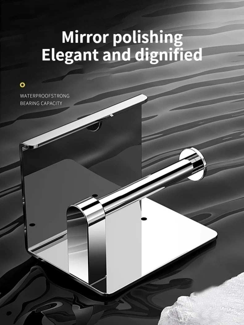 Bathroom Toilet Paper Holder 304 Stainless Steel Waterproof Roll Paper Box Tissue Box Holder Bathroom Hardware Accessories