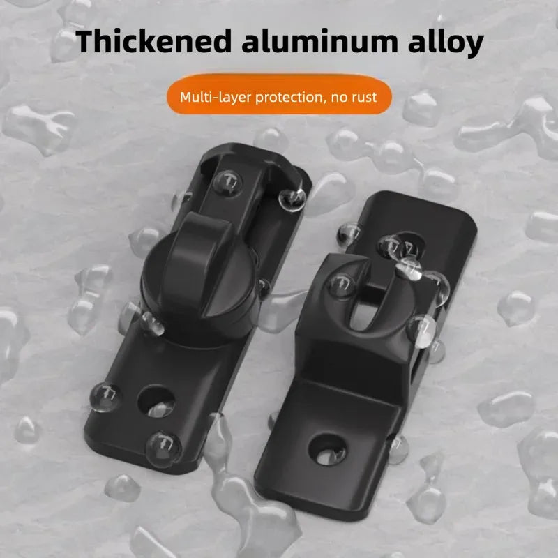 Door Hasp Latch 90/180 Degree Hasp Latches Sliding Door Chain Locks Security Hardware For Window Cabinet Hotel Home