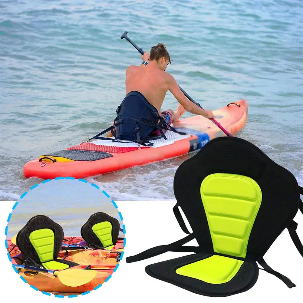 Kayak Paddle Board Seat Adjustable Stand Up Backrest Seat with Storage Bag Non-Slip Backrest Seat for Rowboats Fishing Canoeing WardBoyzPROShop