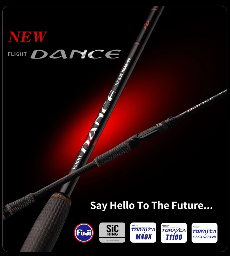 PURELURE NEW DANCE 10FT Spinning Rod For Bass High Carbon Long Throwing Fishing Rod In FUJI Accessories, Plus Spinning Reel