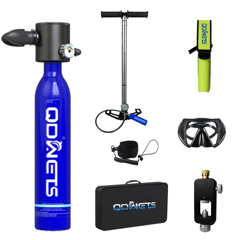 Scuba Diving Tank, 0.5L Scuba Tank ,5-10 Minutes of Underwater Capability.Mini Scuba Tanks, Scuba Diving Tanks Complete with P