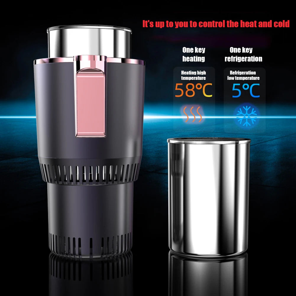Portable Smart 2 In 1 12V Car Cup Cooler Warmer for Outdoor Travelling Mini Auto Refrigerator Cooling Heating Cup Drinks Holder WardBoyzPROShop