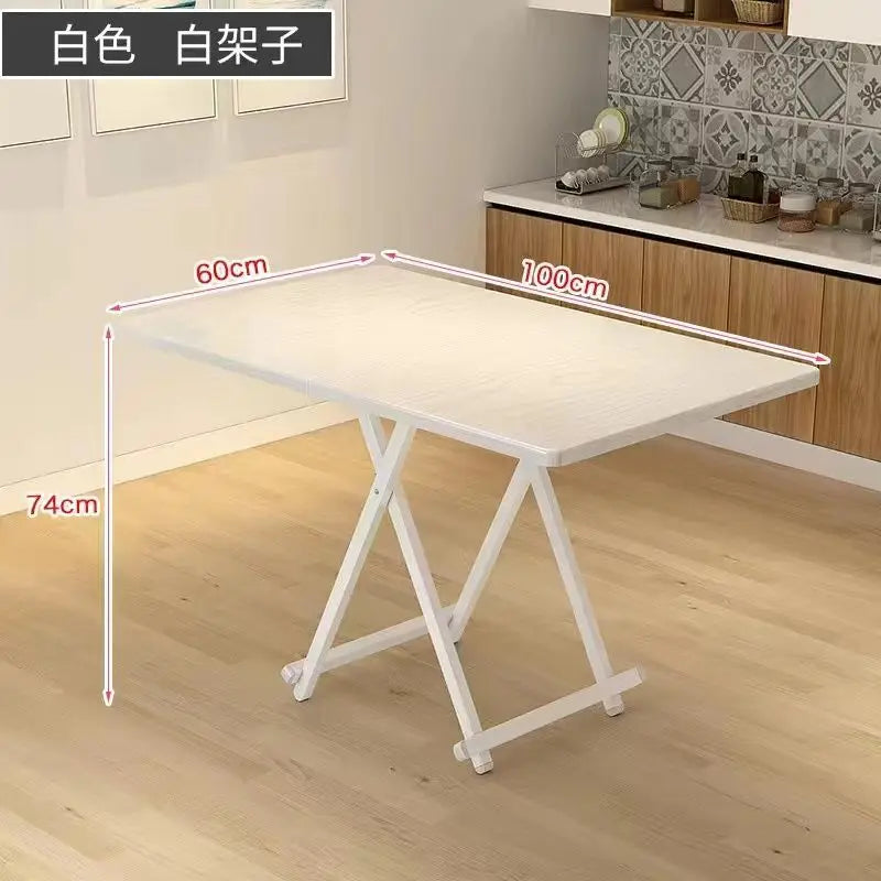 Installation-free folding table rental room dining table simple stall table dormitory study table portable table stall square