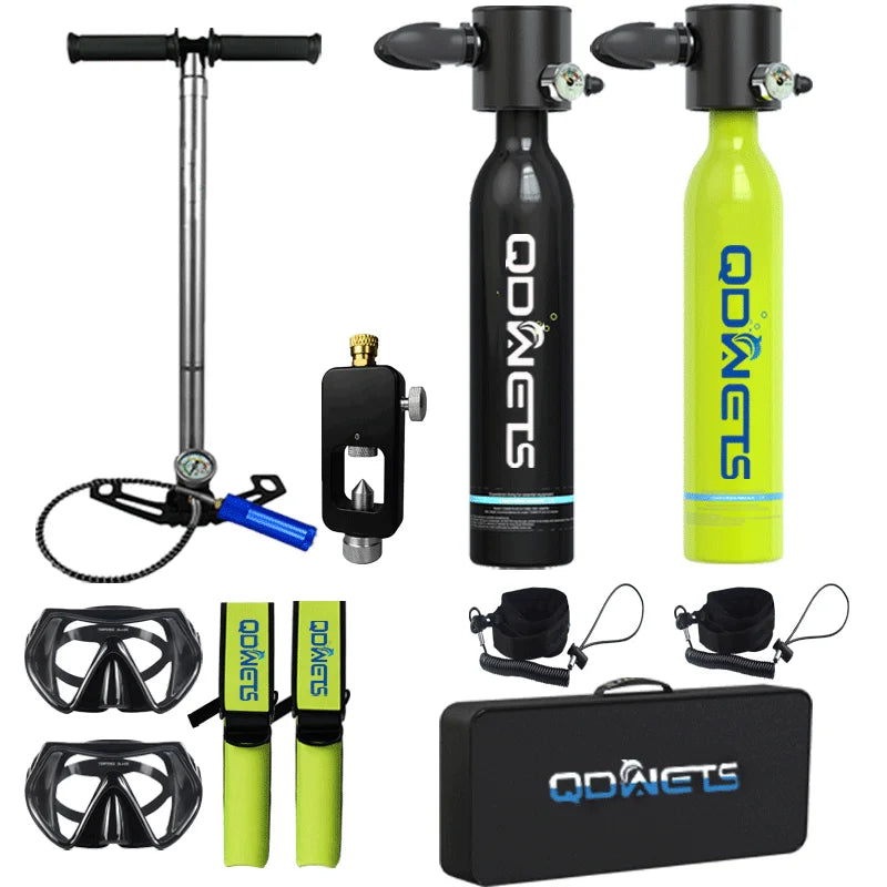 Scuba Diving Tank, 0.5L Scuba Tank ,5-10 Minutes of Underwater Capability.Mini Scuba Tanks, Scuba Diving Tanks Complete with P
