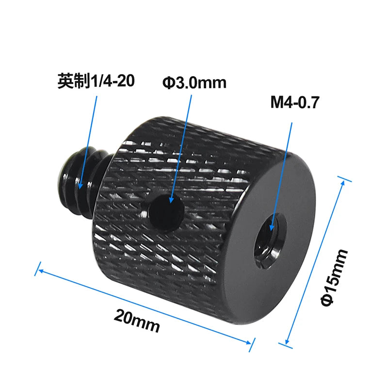 Conversion Screw 1/4 to 1/4 3/8" M4 M5 M6 M8 M10 Screw Projector Adapter DSLR Camera Tripod Ballhead Photography Fixing Mount