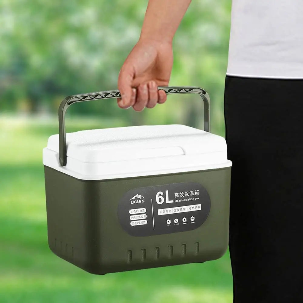 camping Ice Coolers box 6L thermal box Portable Outdoor Fridge Cooler Ice Bucket Picnic Keep Fresh Refrigerator for camping WardBoyzPROShop