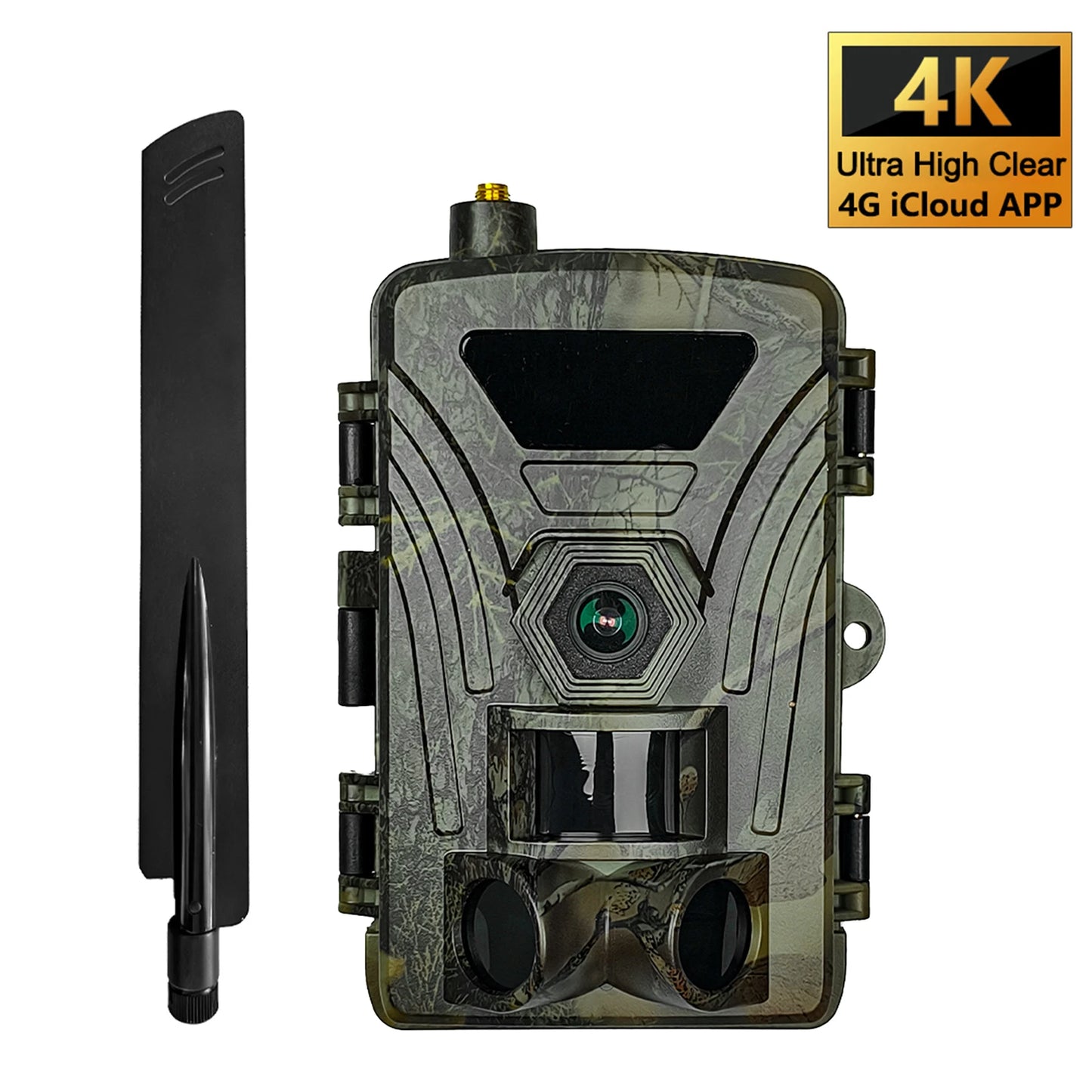 4G Trail Camera 8K Video 60MP Images PIR120°15M-20M Super-Fast Reflex Trigger Wildlife Camera with APP Cloud Storage Infrared