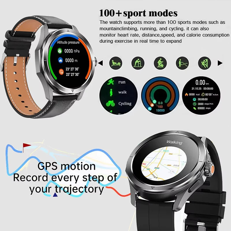 S4 Ultra For Xiaomi Smart Bracelet Men Watch AMOLED HD Screen Bluetooth Call GPS Trajectory NFC Heart Rate Compass SmartWatches WardBoyzPROShop