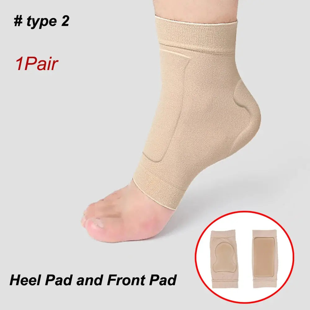 1 Pair Ankle Bone Protection Socks Malleolar Sleeves with Gel Pads for Boots, Skates, Splints, Braces, Skating Hockey Roller Ski WardBoyzPROShop