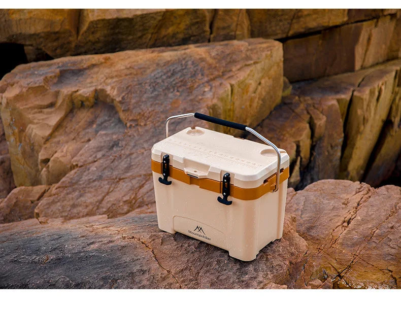 MOUNTAINHIKER 20.1" x12.2" x15" Incubator Outdoor 26L Camp Portable Large Fresh-Keeping Box Cold Hot Ice Bucket Refrigerator