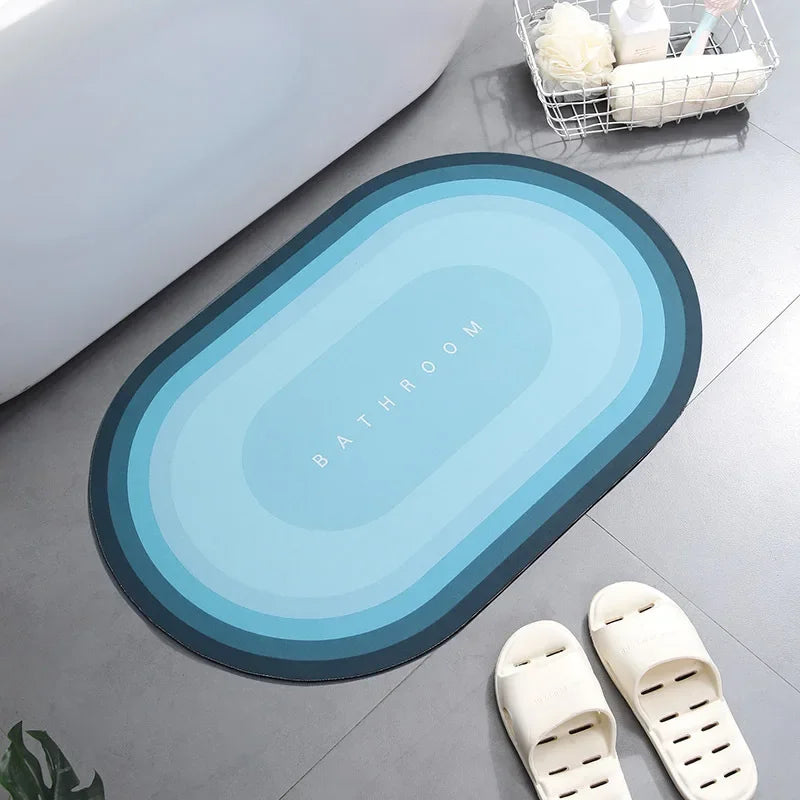 Bath Mat Super Absorbent Non Slip Bath Bathroom Rug Quick Drying Bath Shower Rug     Kitchen Entrance Door Mats Home Floor Mat