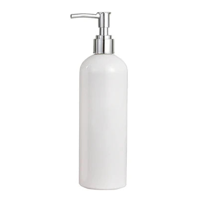 Kitchen Soap Dispenser White Dish Soap Dispenser and Hand Soap Bathroom Refillable Shampoo Shower Gel Bottle Mesa Adornment Bott