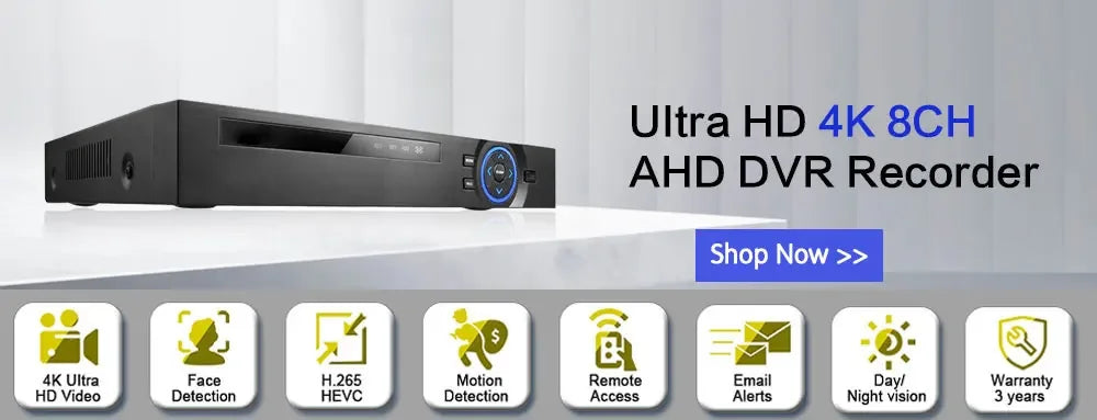 4K CCTV Security Analog Dome Camera BNC Outdoor Waterproof Face Detection AHD DVR Camera Video Surveillance System 8MP XMEYE 5MP