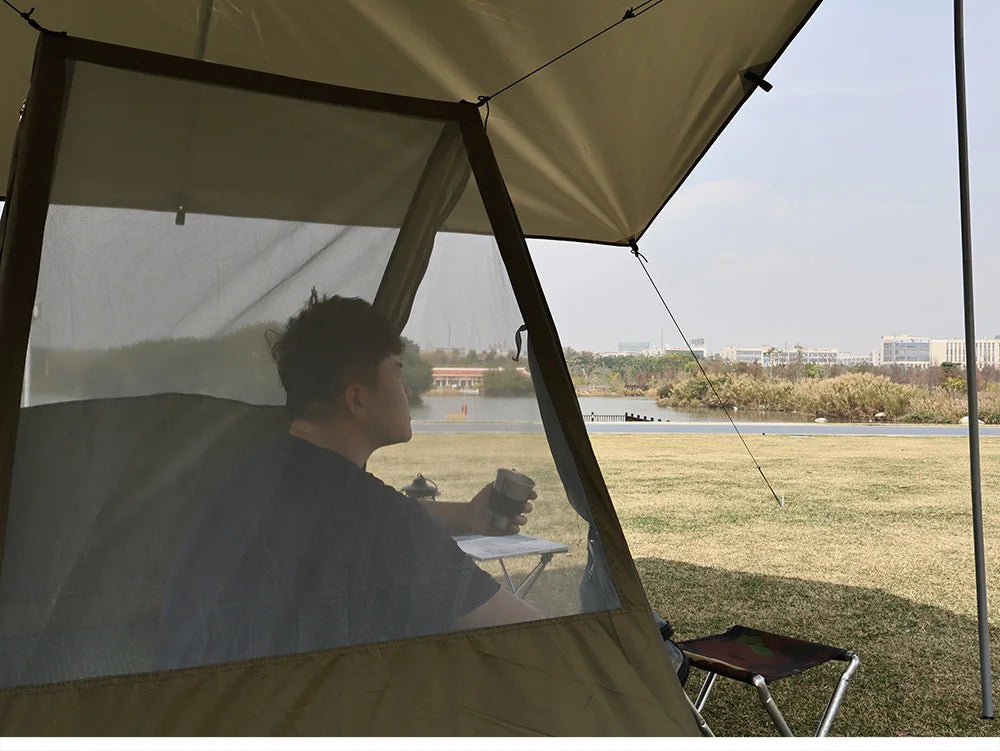 Airy Mesh Tent 1 Person Ultralight Tent Quick Setup Backpacking Shelter Breathable Mosquito Proof for Camping and Trekking WardBoyzPROShop