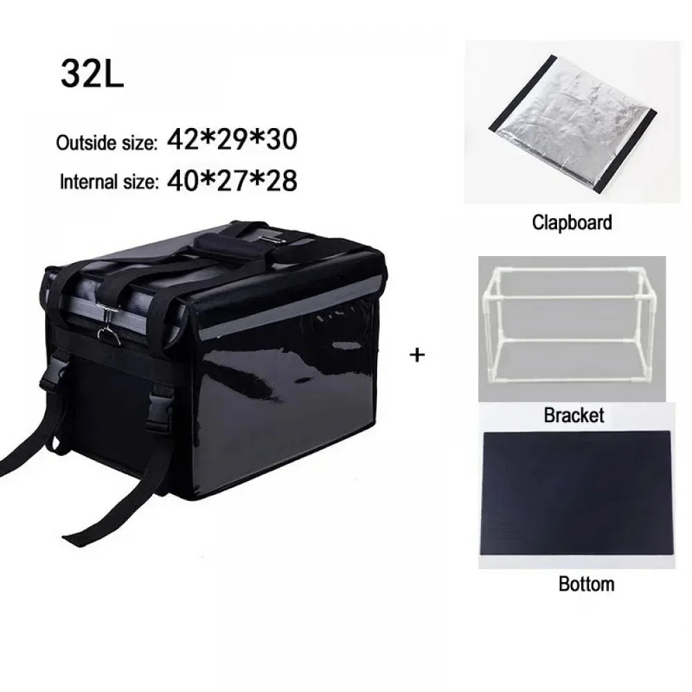 30L Extra Large Cooler Bag Car Ice Pack Insulated Thermal Lunch Pizza Fresh Food delivery Container Refrigerator WardBoyzPROShop
