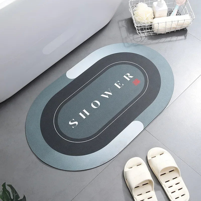 Bath Mat Super Absorbent Non Slip Bath Bathroom Rug Quick Drying Bath Shower Rug     Kitchen Entrance Door Mats Home Floor Mat