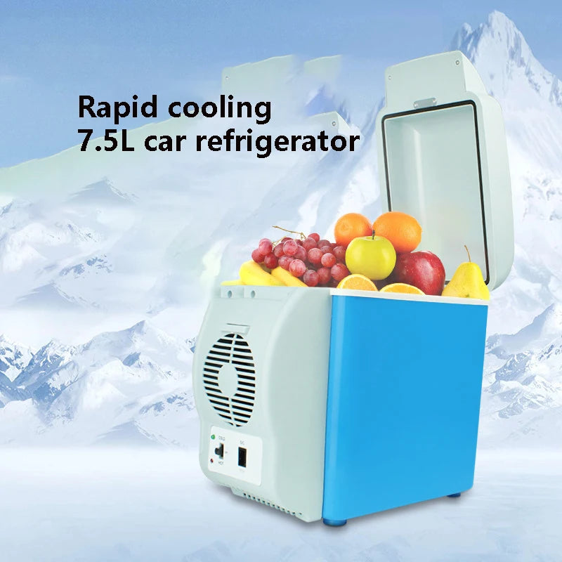 7.5L Car Fridge Cooling Warming Refrigerators Freezer Cooler Travel Warmer Mini Portable Auto Refrigerator For Outdoor Travel