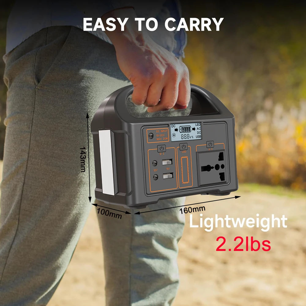 Gaiaray 100W Portable Power Station 24000mAh LiFePO4 Charging Energy Station Solar Generator AC110V 220V Power Bank for Camping WardBoyzPROShop