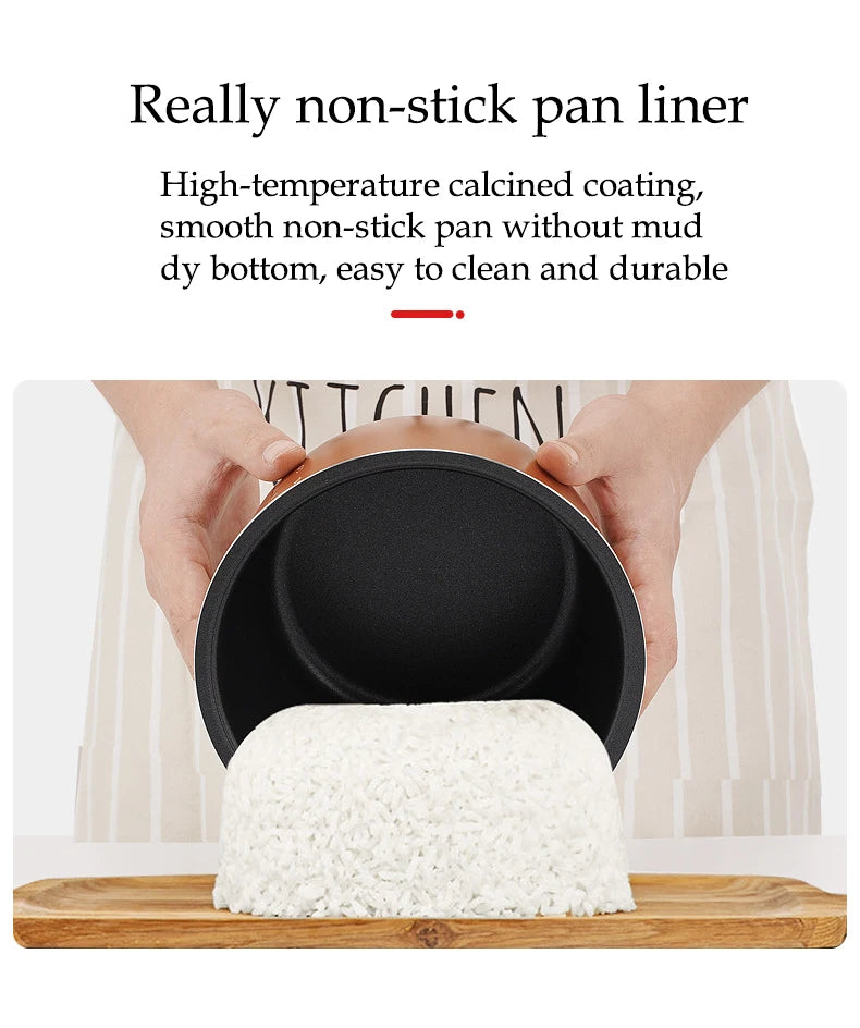 Portable Car Rice Cooker 2L Electric Truck Multi-Cooker Soup Porridge Cooking Food Steamer Electric Lunch Box 12V or 24V