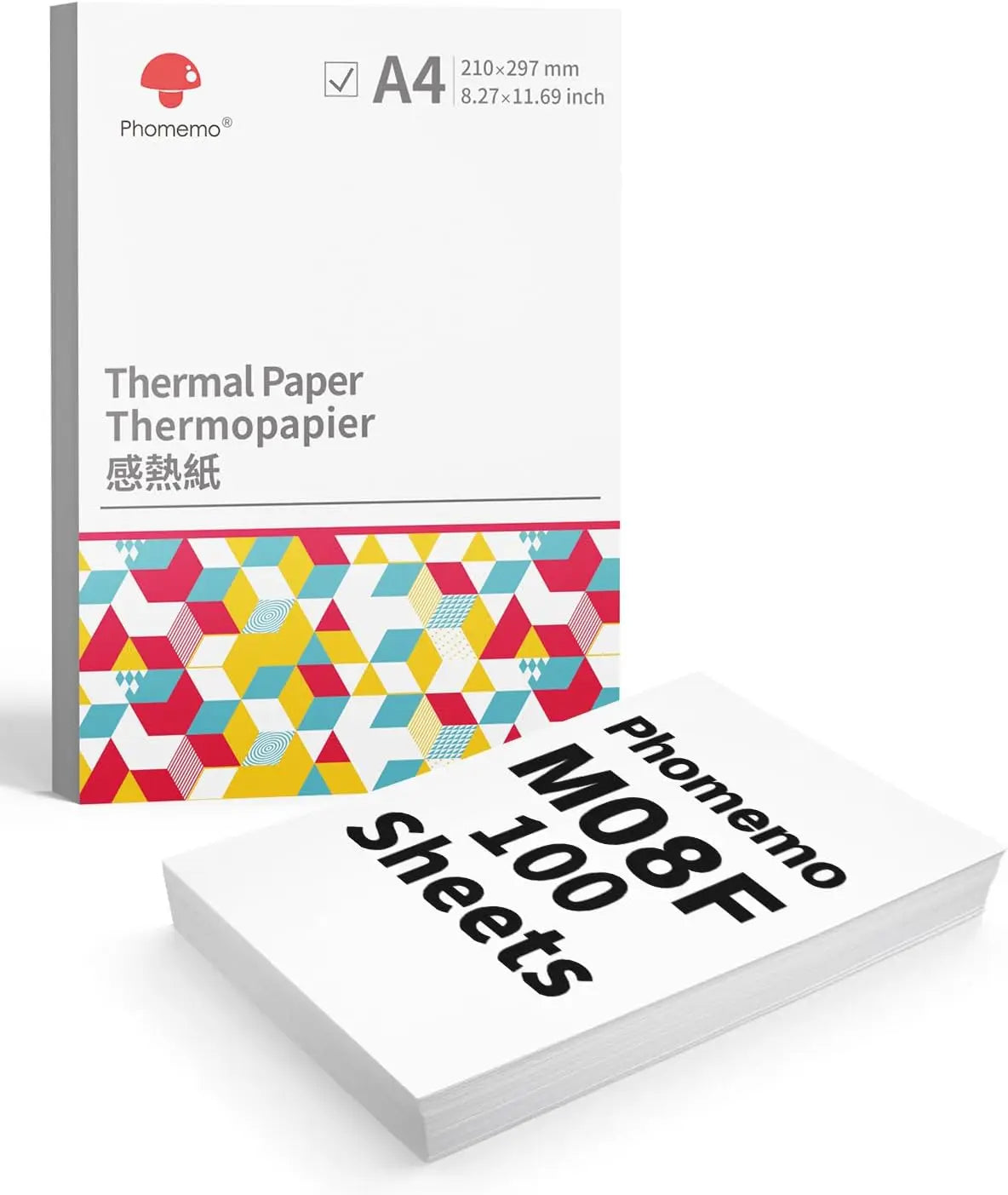 Phomemo M08F A4 Thermal Paper for M08F, PJ762/PJ763MFi, MT800/MT800Q, A4 Portable Printers, M08F Printer Paper, 8.27" x 11.69" WardBoyzPROShop