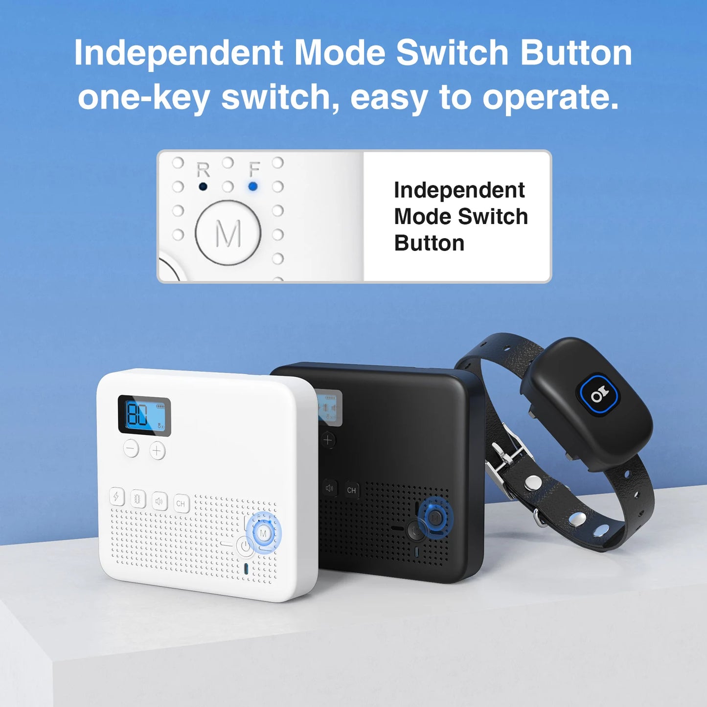 2 IN 1 Wireless Electronic Dog Fence System & Remote Training Collar Beep Shock Vibration and Pet Containment For All Puppy Size