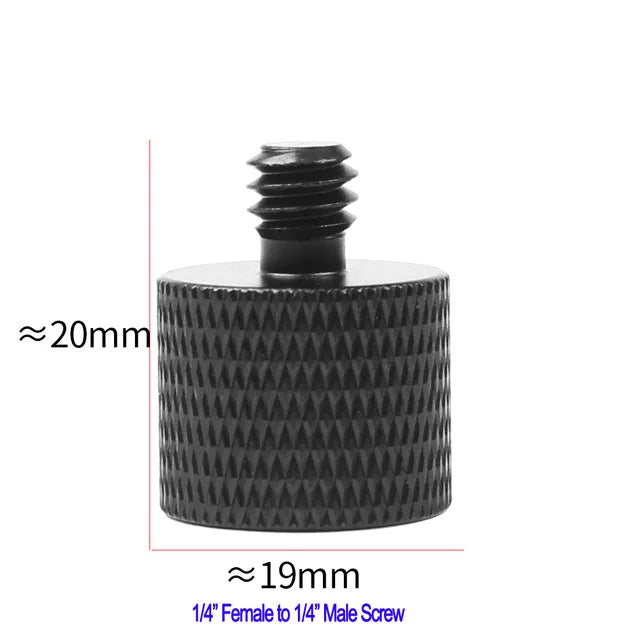 Conversion Screw 1/4 to 1/4 3/8" M4 M5 M6 M8 M10 Screw Projector Adapter DSLR Camera Tripod Ballhead Photography Fixing Mount