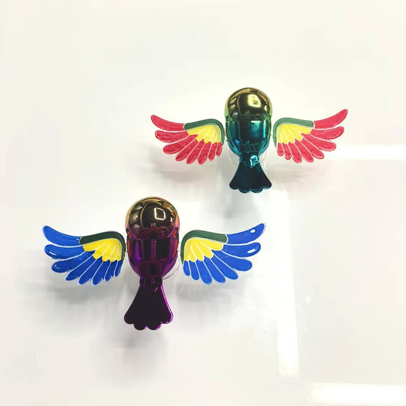 Vibrant Simulation Fly Bird Motorcycle Car Charm, Cute Winged Mate Waving in the Wind, Cool and Fun Car Companion