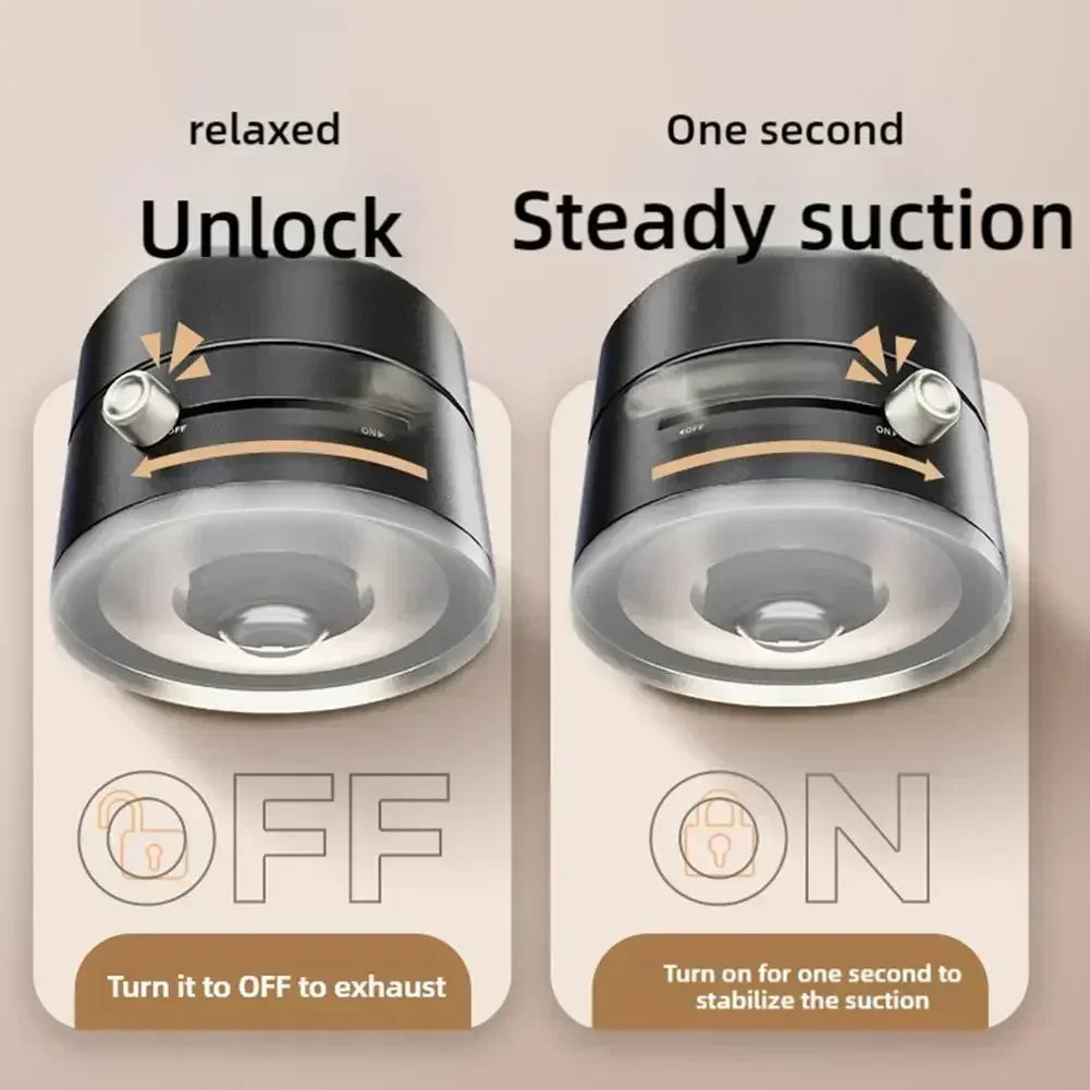 Foldable Car Phone Holder Vacuum Double-sided Magnetic Dashboard GPS Stand for Magsafe iPhone 16-12 Pro Max Samsung Xiaomi Mount WardBoyzPROShop