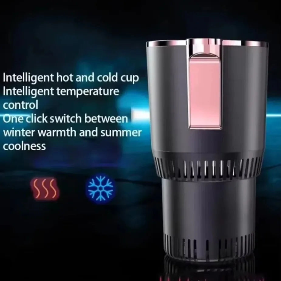 Auto Intelligent Hot and Cold Cup Holder 2-in-1 Smart Cooling Heating Cup Holder Mini Car Refrigerator Office Cool and Heat WardBoyzPROShop