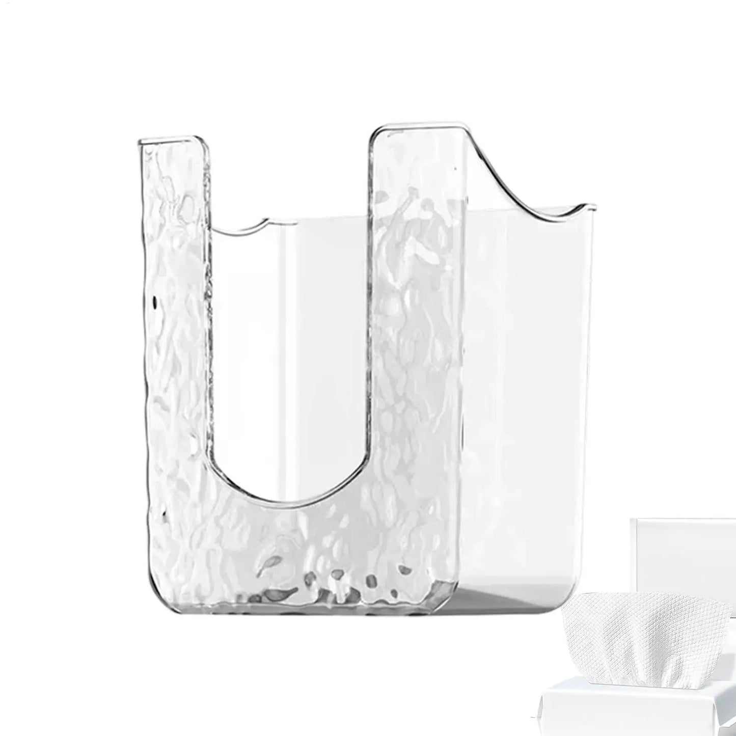 Tissue Box Bathroom Non Perforated Wall Mounted Wet Tissue Storage Box with Large Opening and Strong Load-bearing Capacity