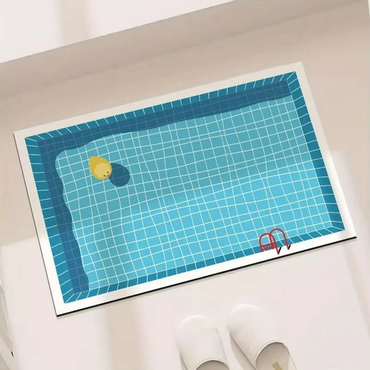 Heavy-Duty Non-Slip Bath Rug - Wear-Resistant & Absorbent Floor Mat for Bathroom, Bedroom & Door
