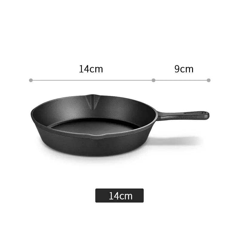 14/16/20cm Cast Iron Frying Pan,Non-stick Skillet Kitchen Fry Pot,Breakfast Pan Omelette  pancake pan,Induction Cooking Cookware WardBoyzPROShop