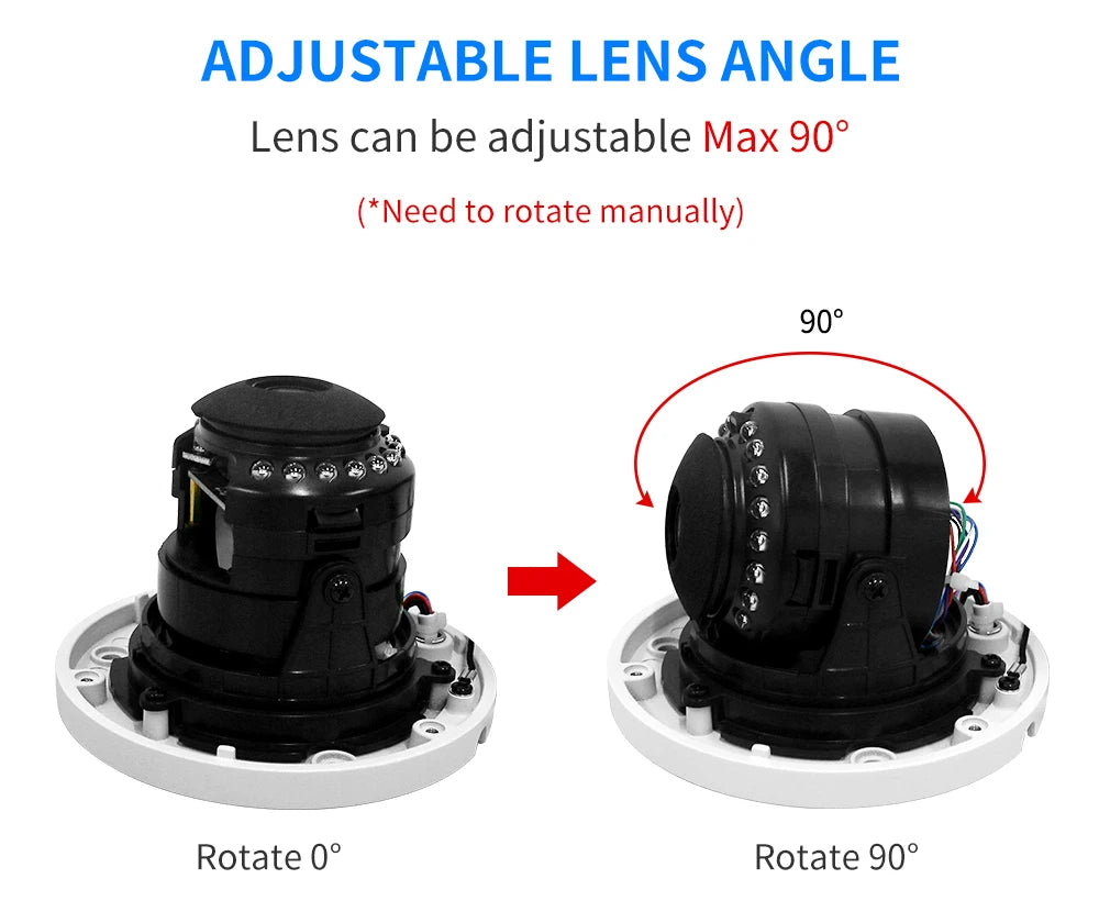 4K 4MP POE IP Camera Audio H.265 Dome Explosion-proof Waterproof Indoor Outdoor Surveillance Security Camera CCTV Video for NVR